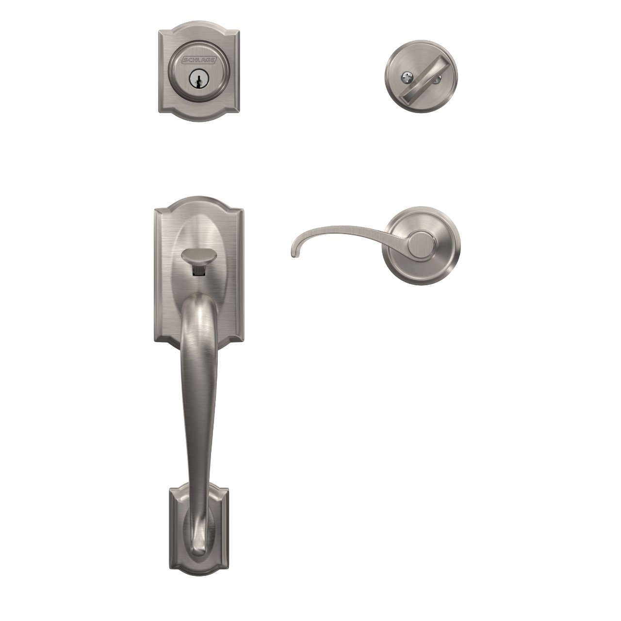Custom Single Cylinder Handleset and Whitney Lever with Alden Trim