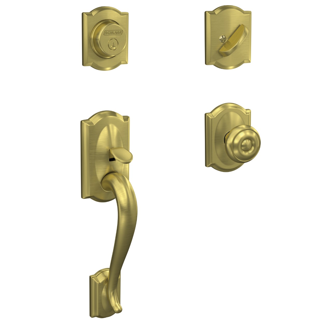 Custom Inactive Handleset and Georgian Knob with Camelot Trim