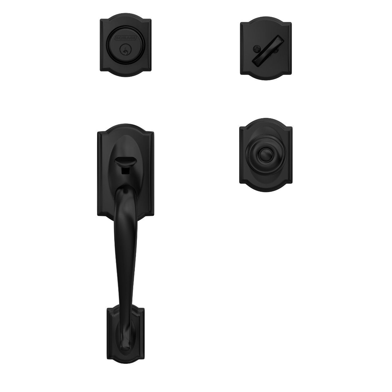 Custom Inactive Handleset and Georgian Knob with Camelot Trim