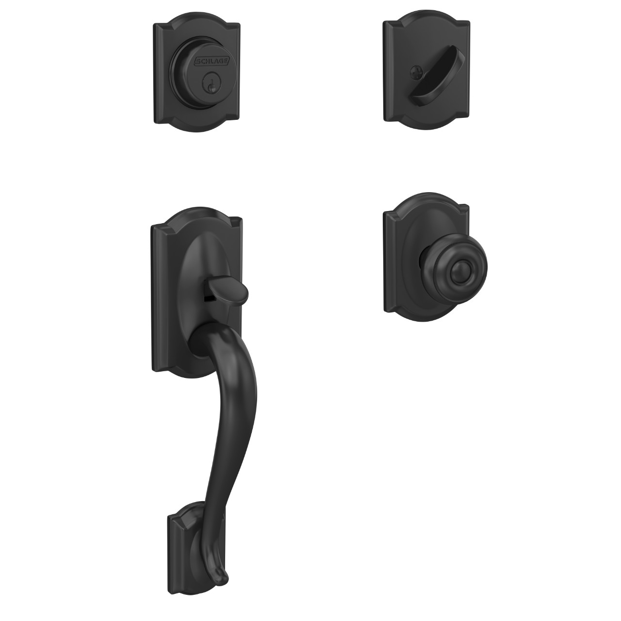 Custom Inactive Handleset and Georgian Knob with Camelot Trim