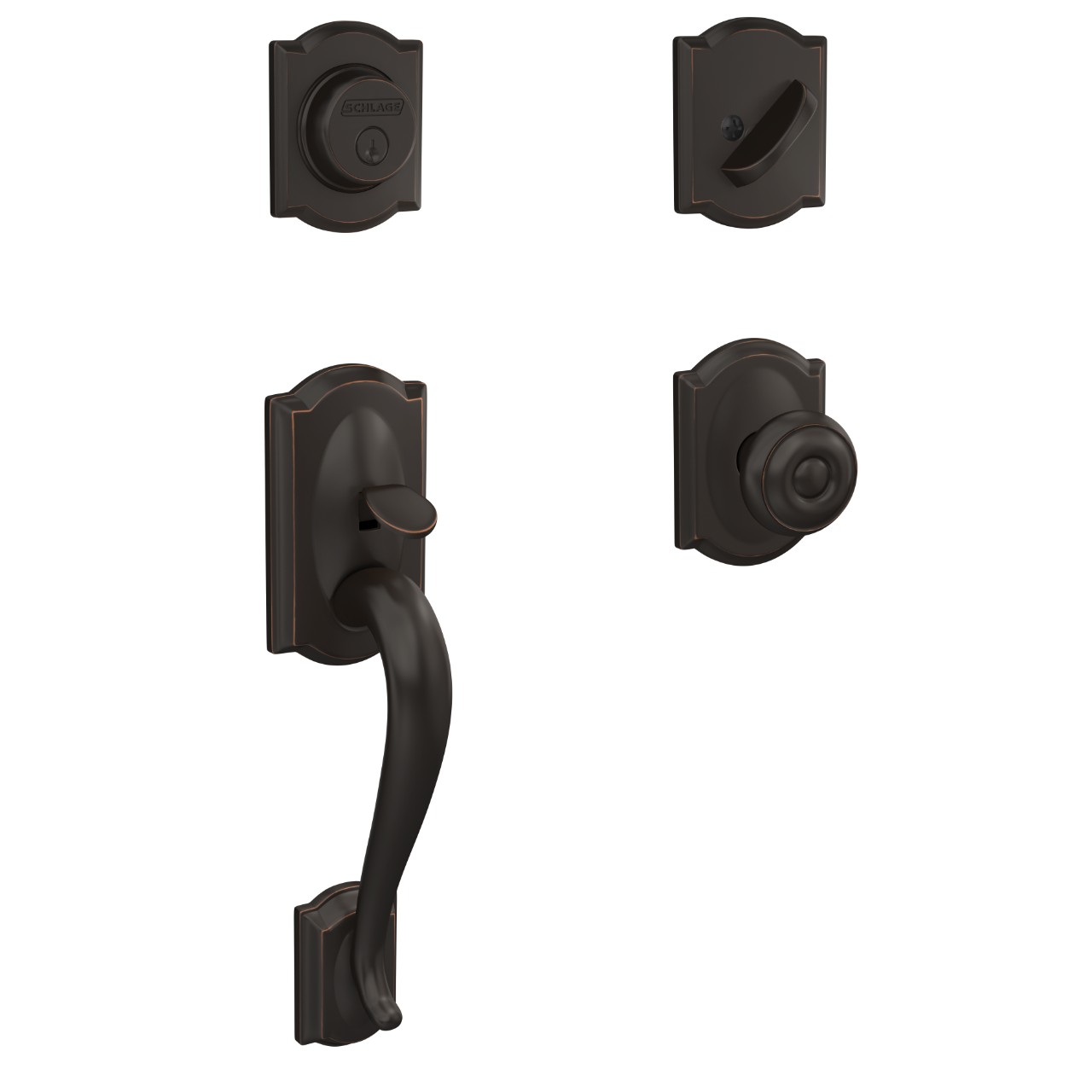 Custom Inactive Handleset and Georgian Knob with Camelot Trim