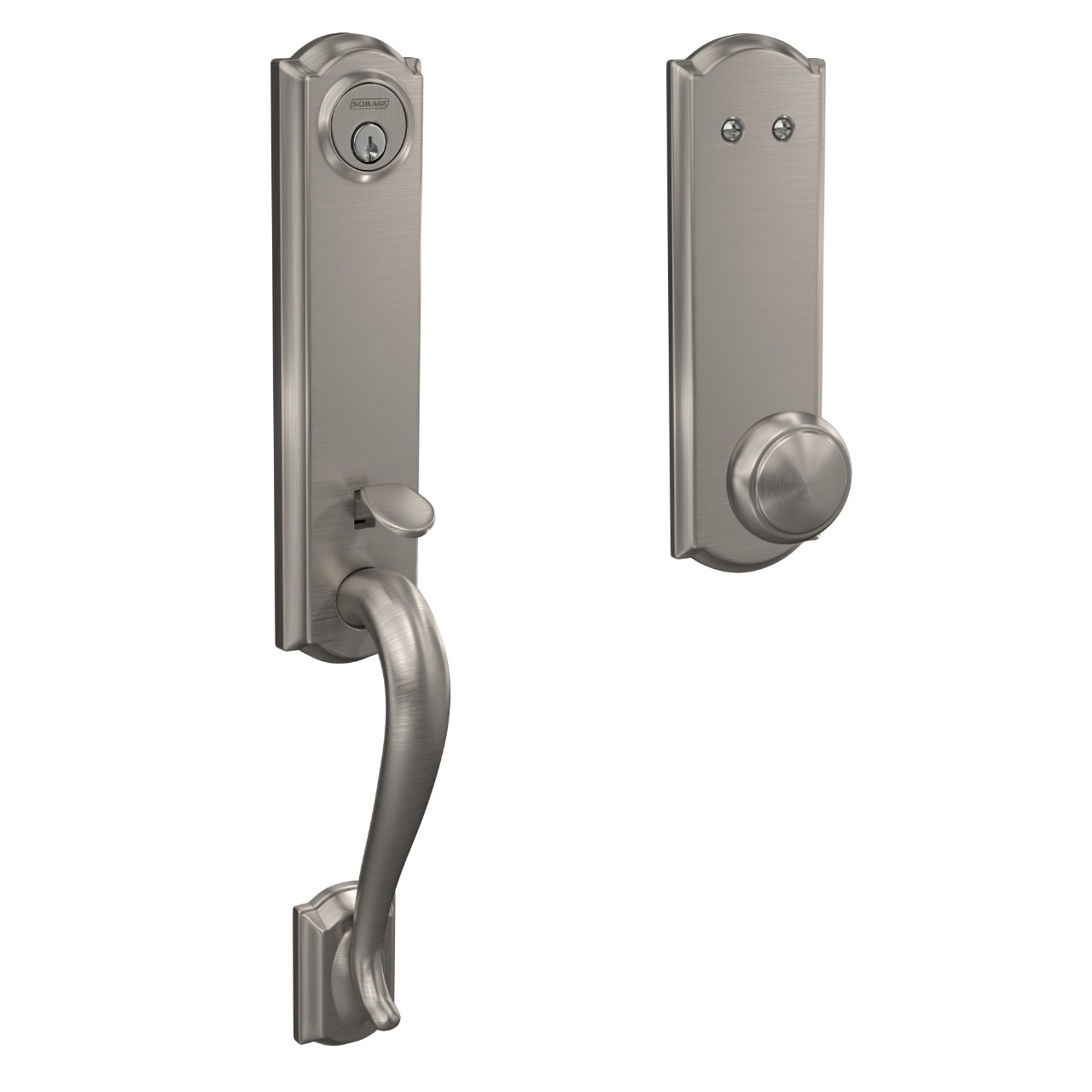 Custom 3/4 trim Inactive Handleset and Andover Knob with Camelot Trim