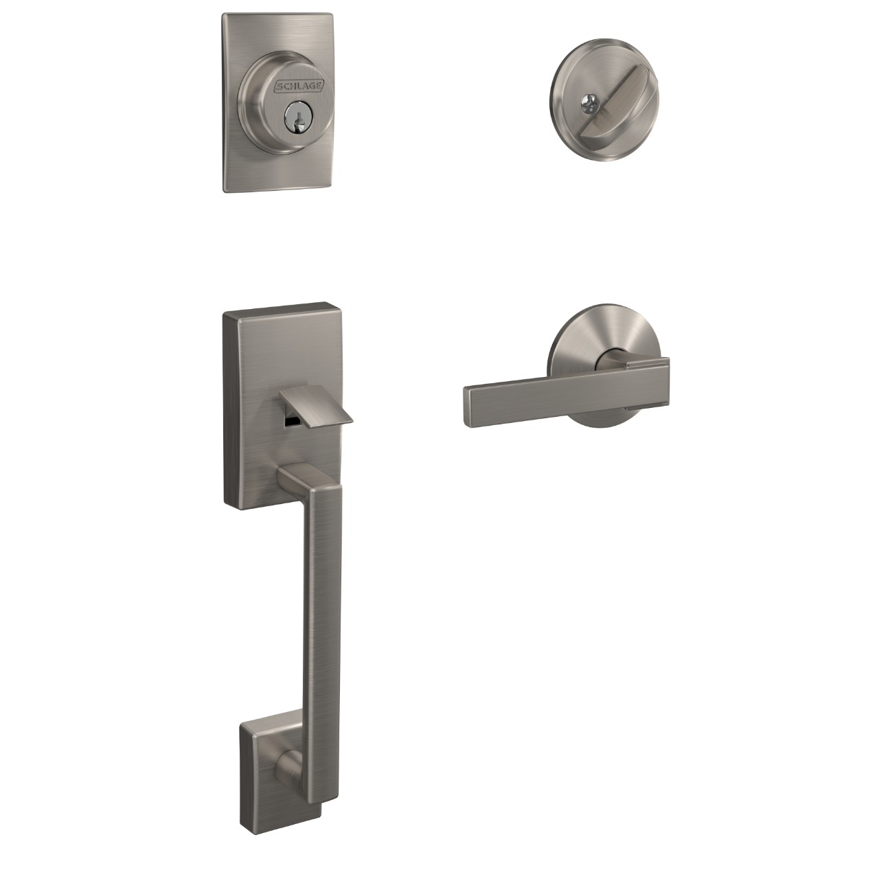 Custom Single Cylinder Handleset and Northbrook Lever with Kinsler Trim