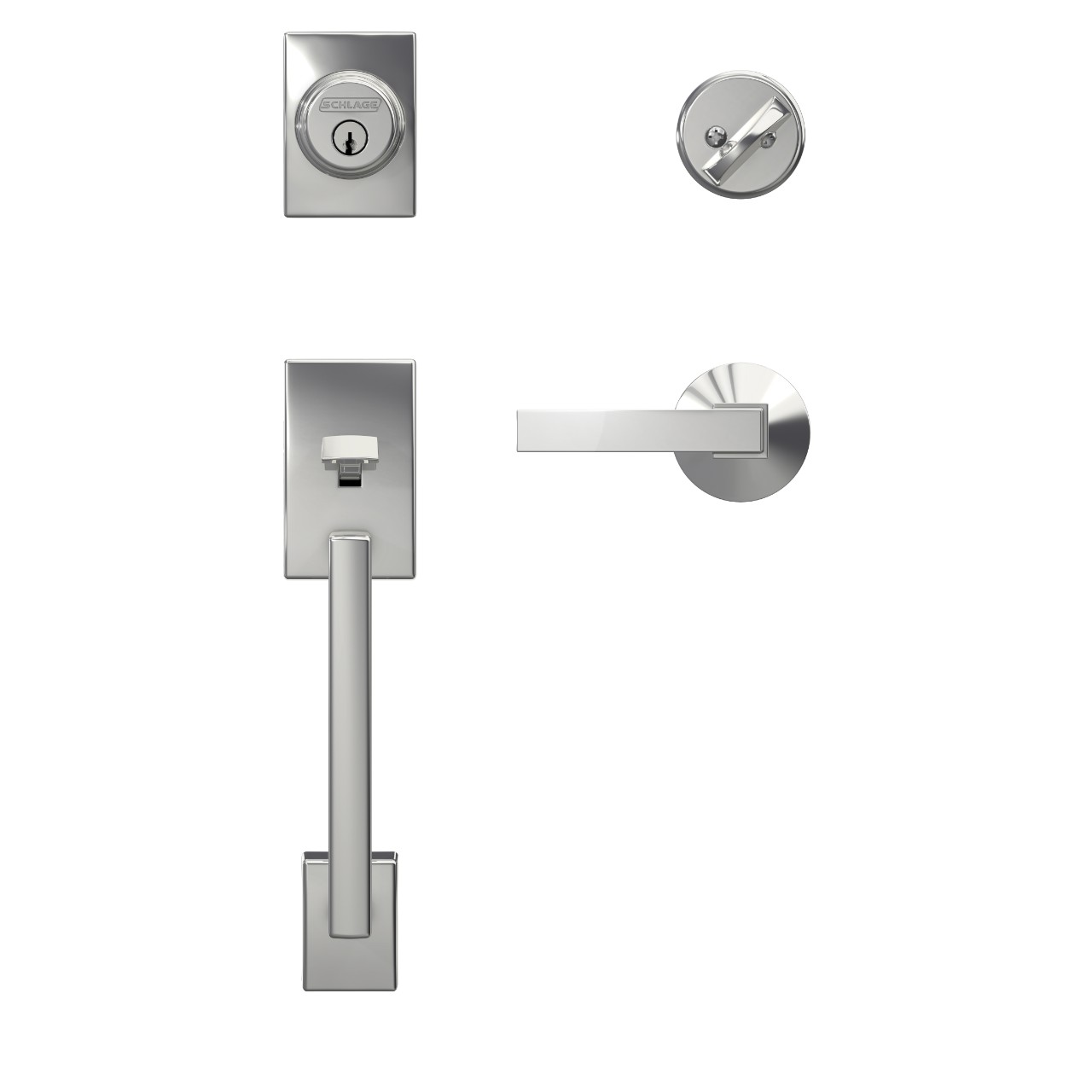 Custom Single Cylinder Handleset and Northbrook Lever with Kinsler Trim