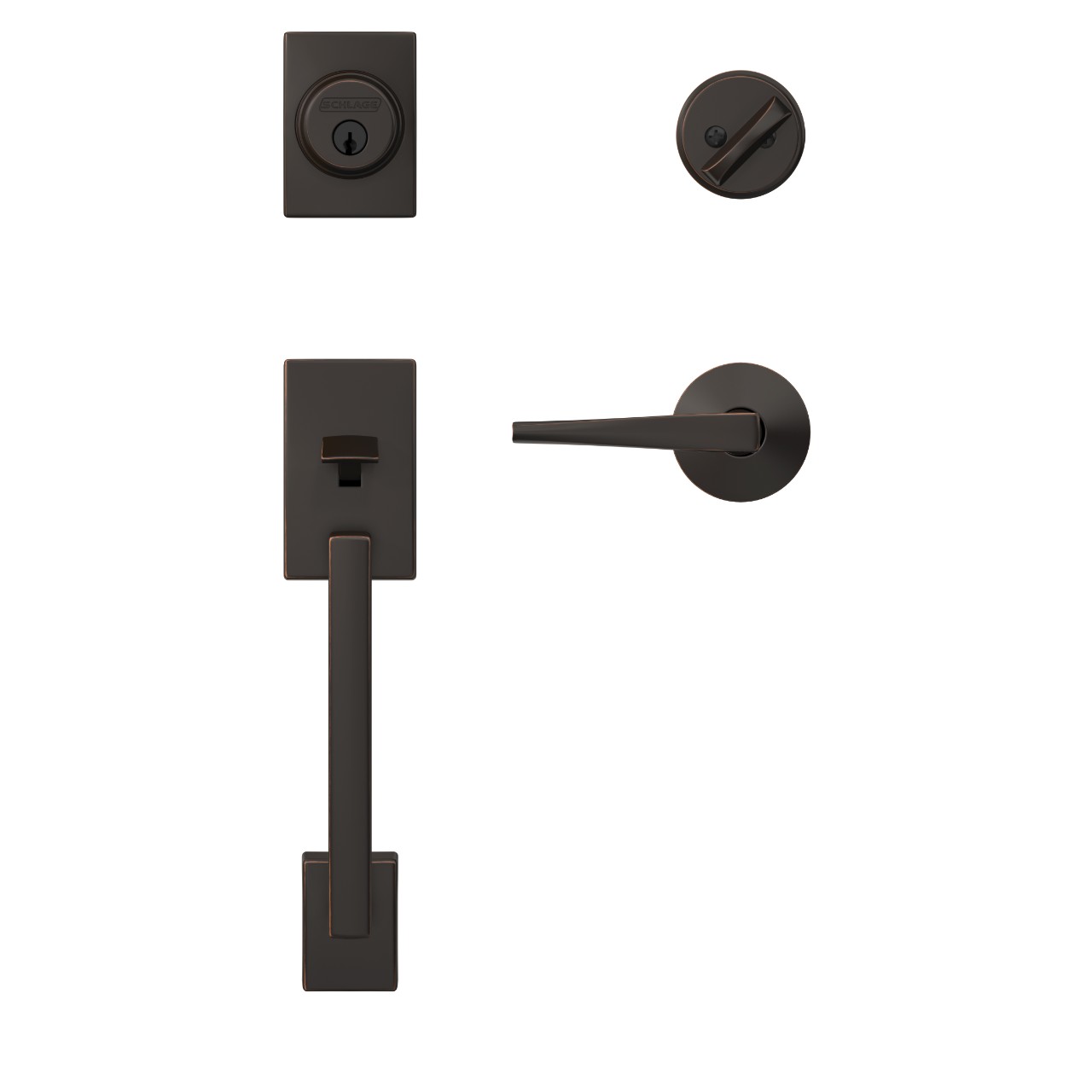 Custom Single Cylinder Handleset and Eller Lever with Kinsler Trim