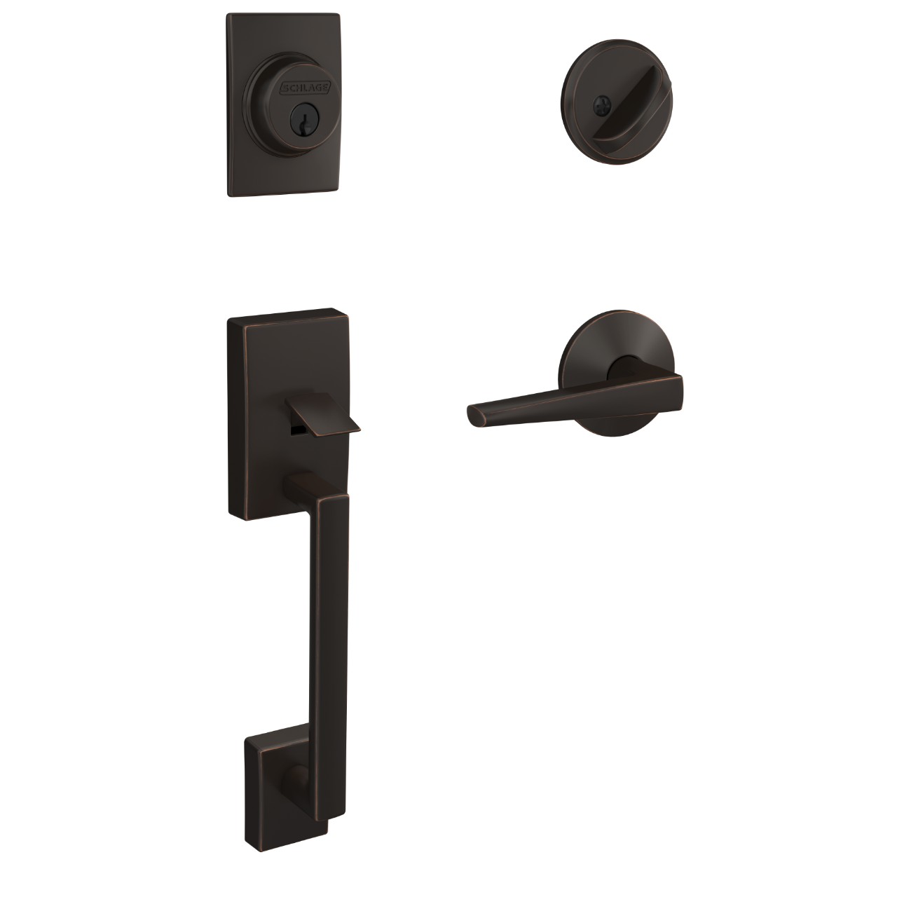 Custom Single Cylinder Handleset and Eller Lever with Kinsler Trim
