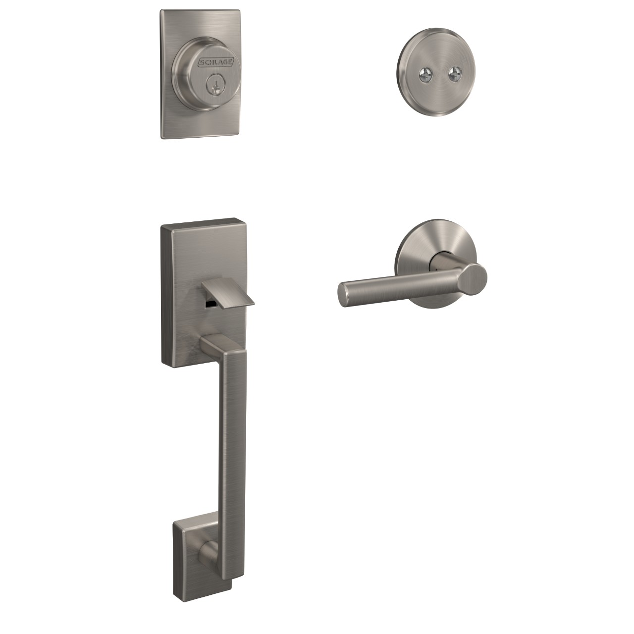 Custom Inactive Handleset and Broadway Lever with Kinsler Trim