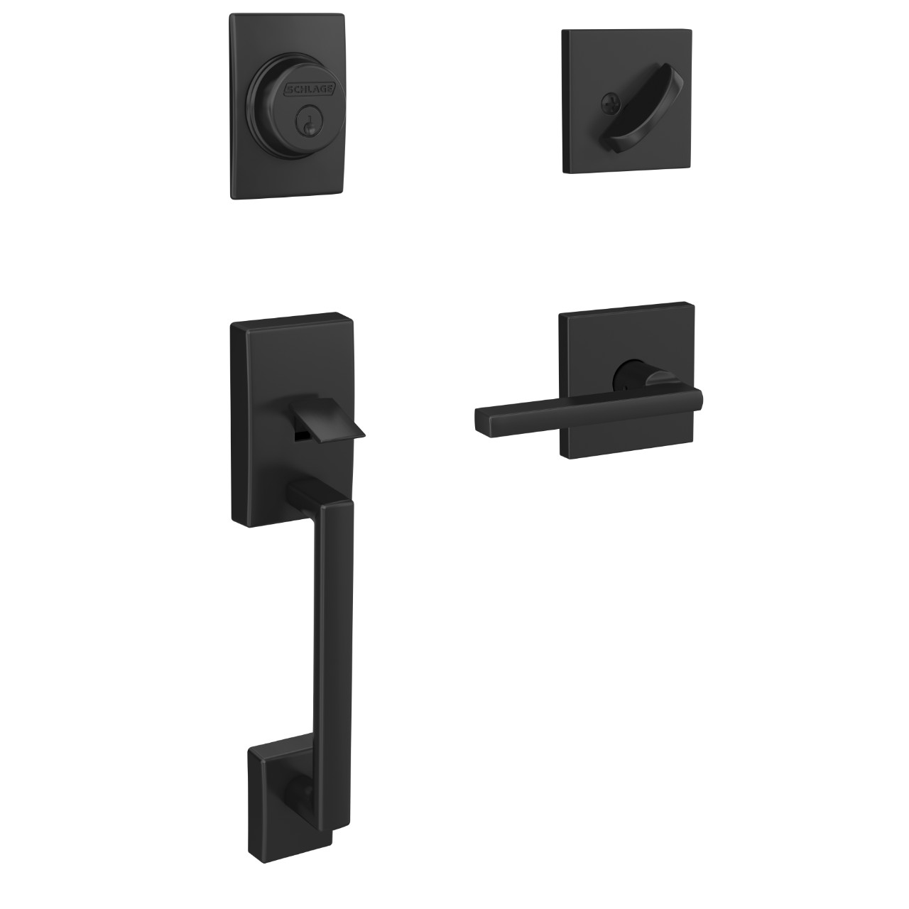 Custom Inactive Handleset and Latitude Lever with Collins Trim