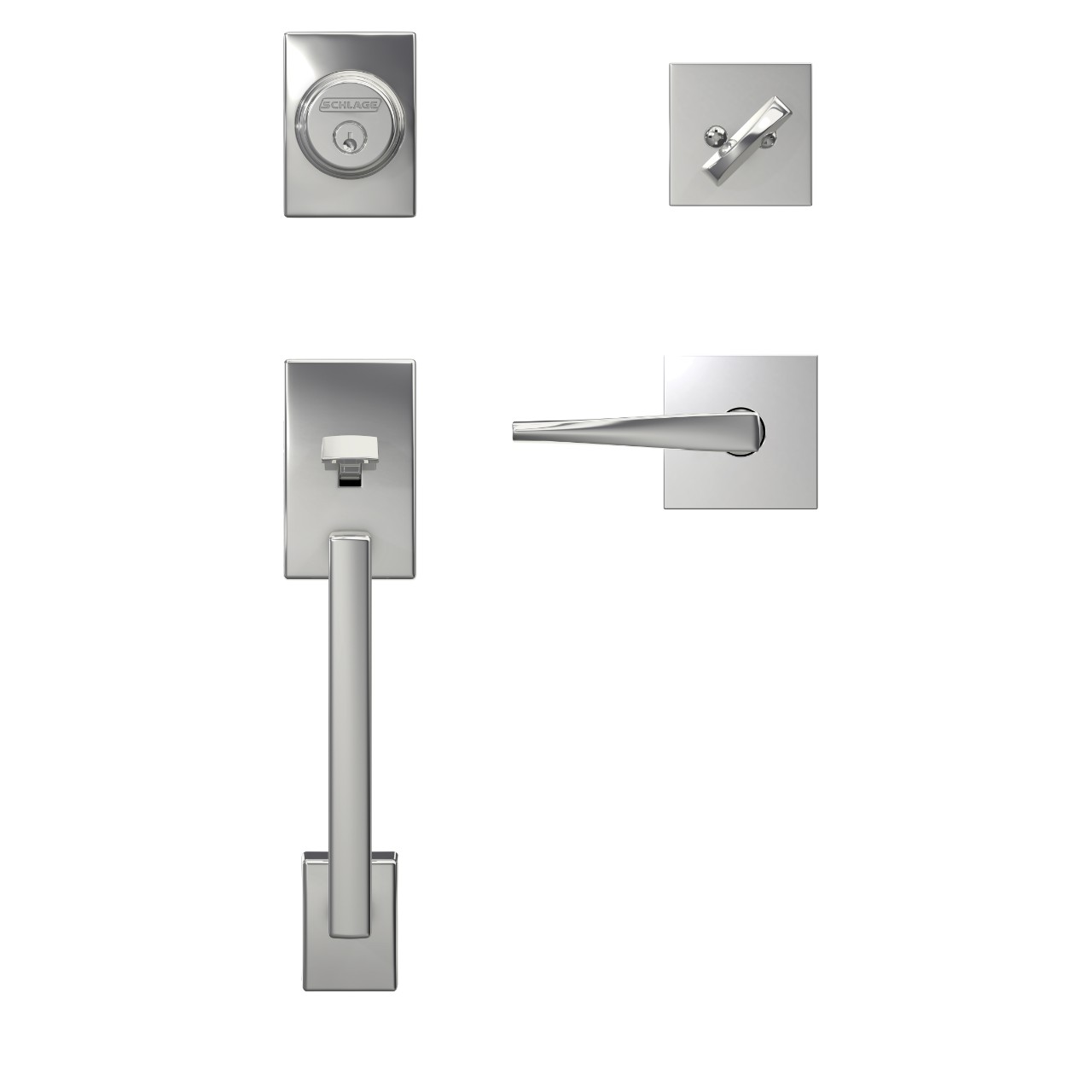 Custom Inactive Handleset and Eller Lever with Collins Trim