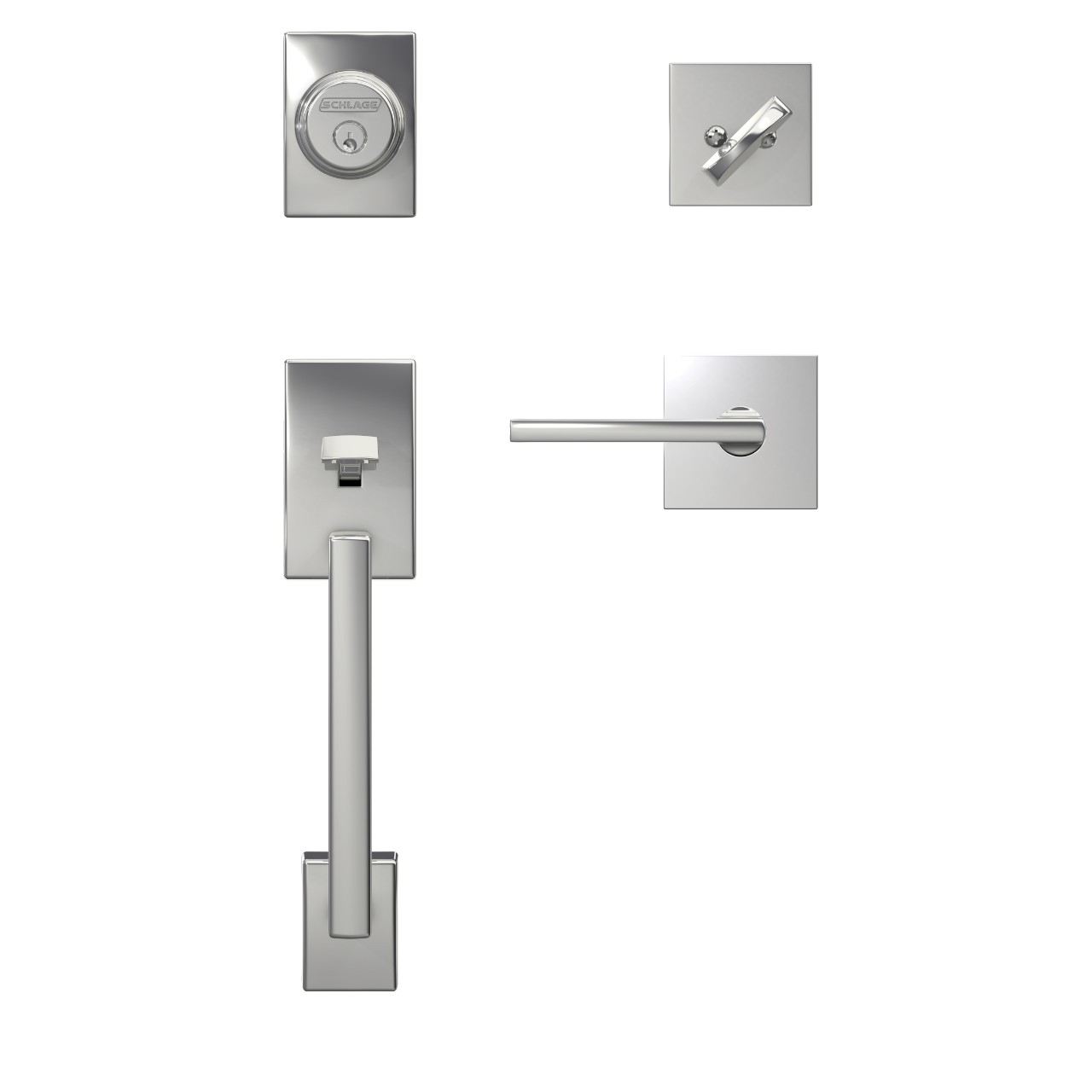 Custom Inactive Handleset and Latitude Lever with Collins Trim