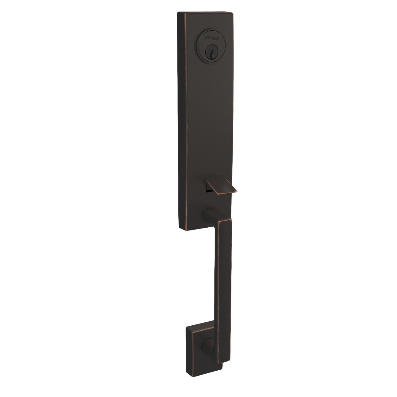 Century 3/4 Trim Single Cylinder Handleset Exterior
