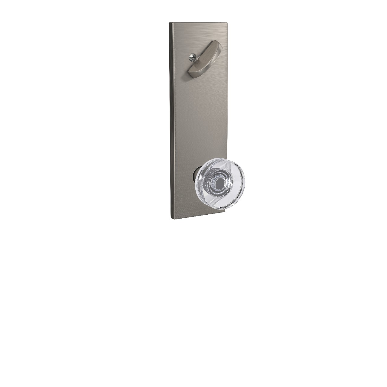 Century 3/4 Trim Single Cylinder Handleset Interior with Dawes Glass Knob