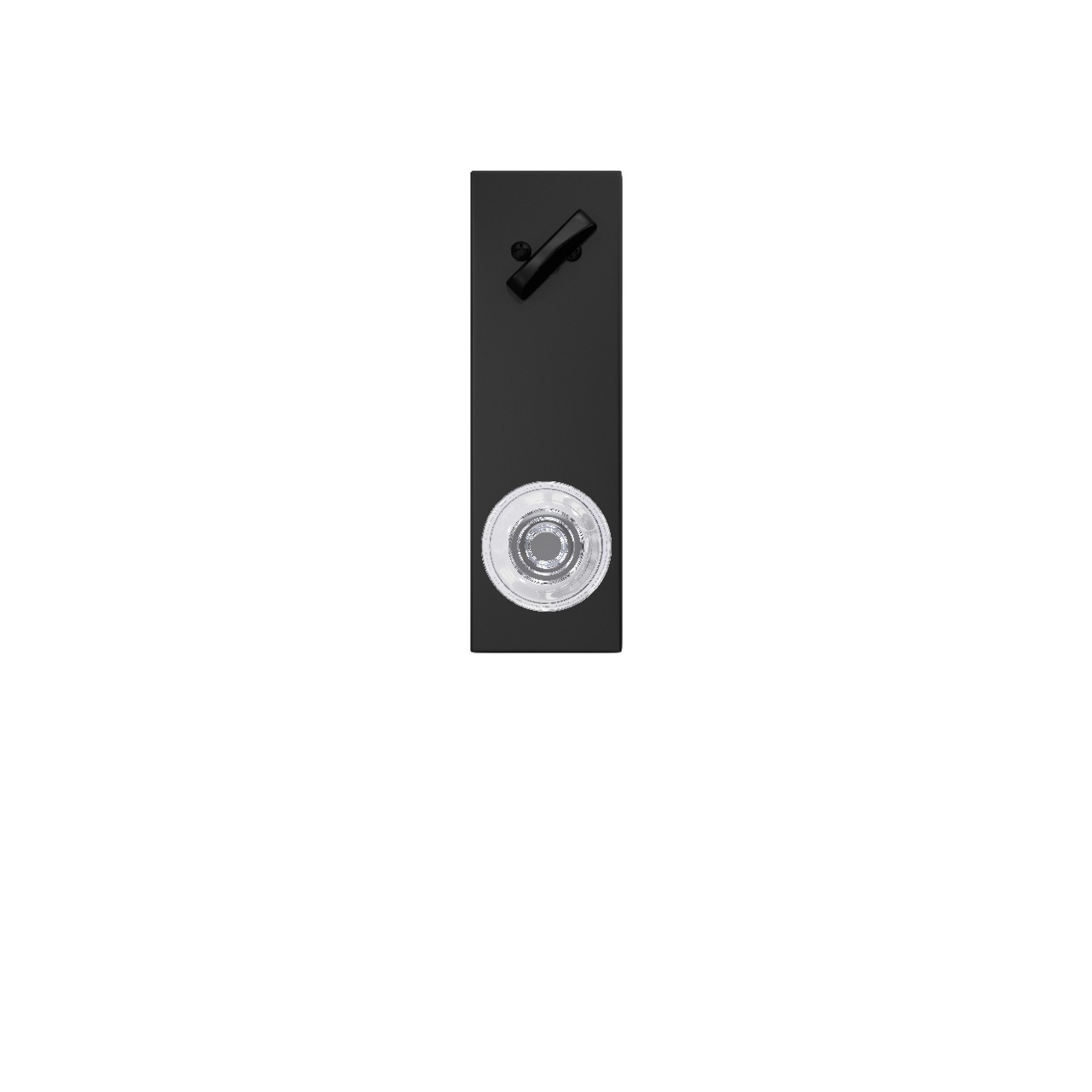 Century 3/4 Trim Single Cylinder Handleset Interior with Dawes Glass Knob