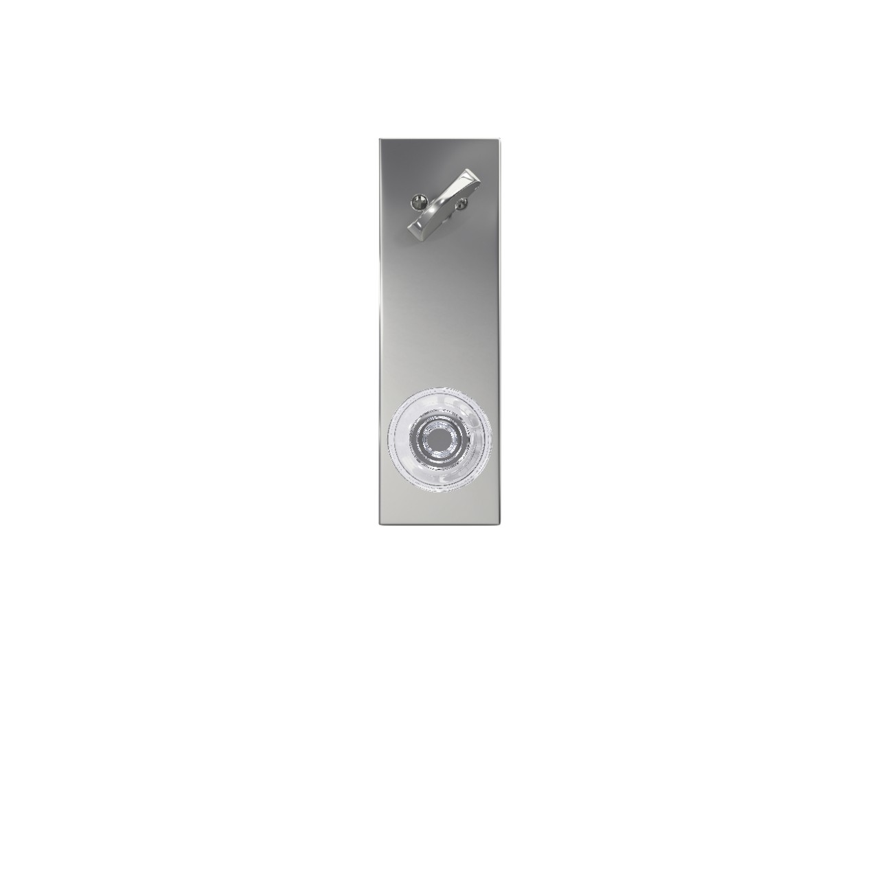 Century 3/4 Trim Single Cylinder Handleset Interior with Dawes Glass Knob
