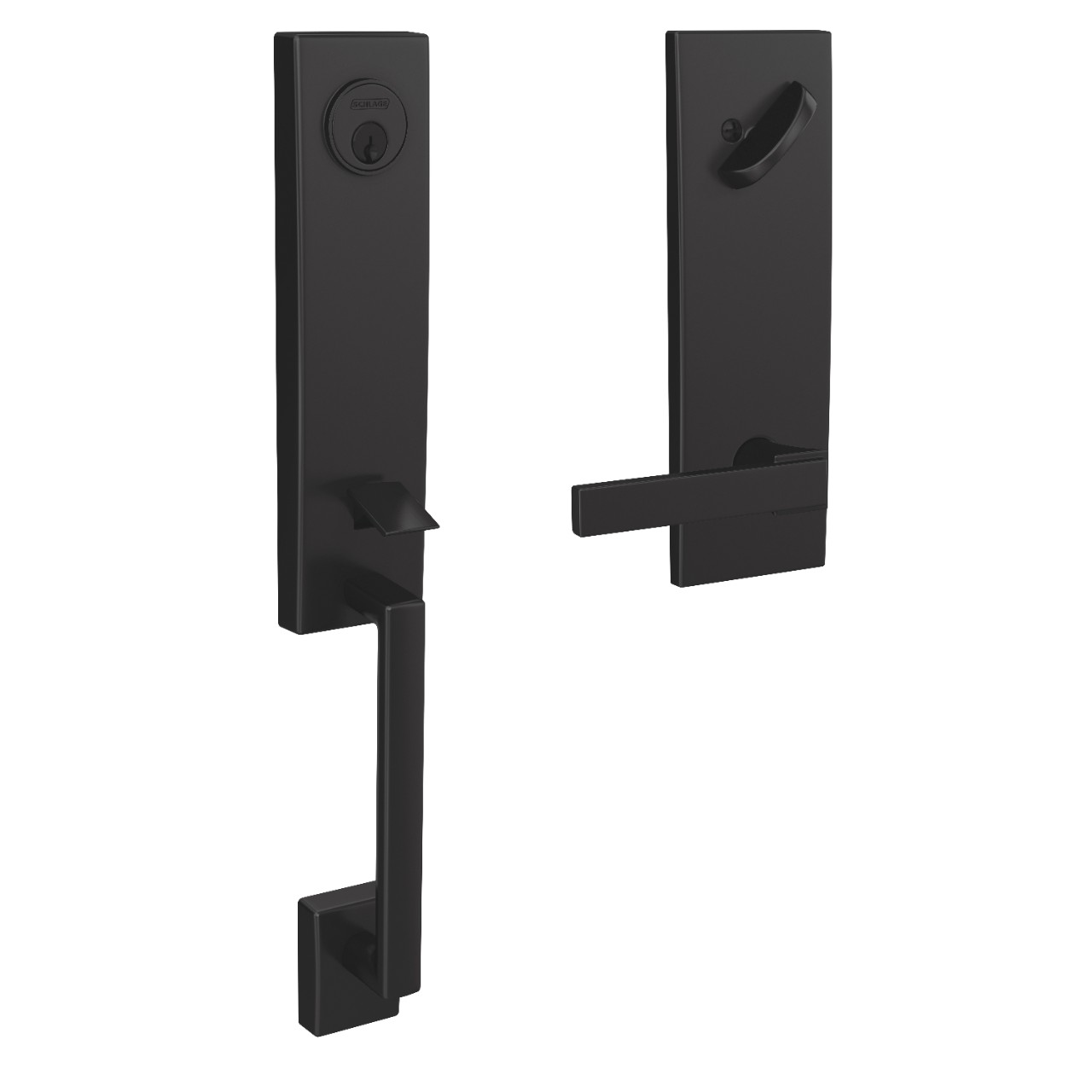 Custom 3/4 Trim Single Cylinder Handleset and Northbrook Lever with Century Trim