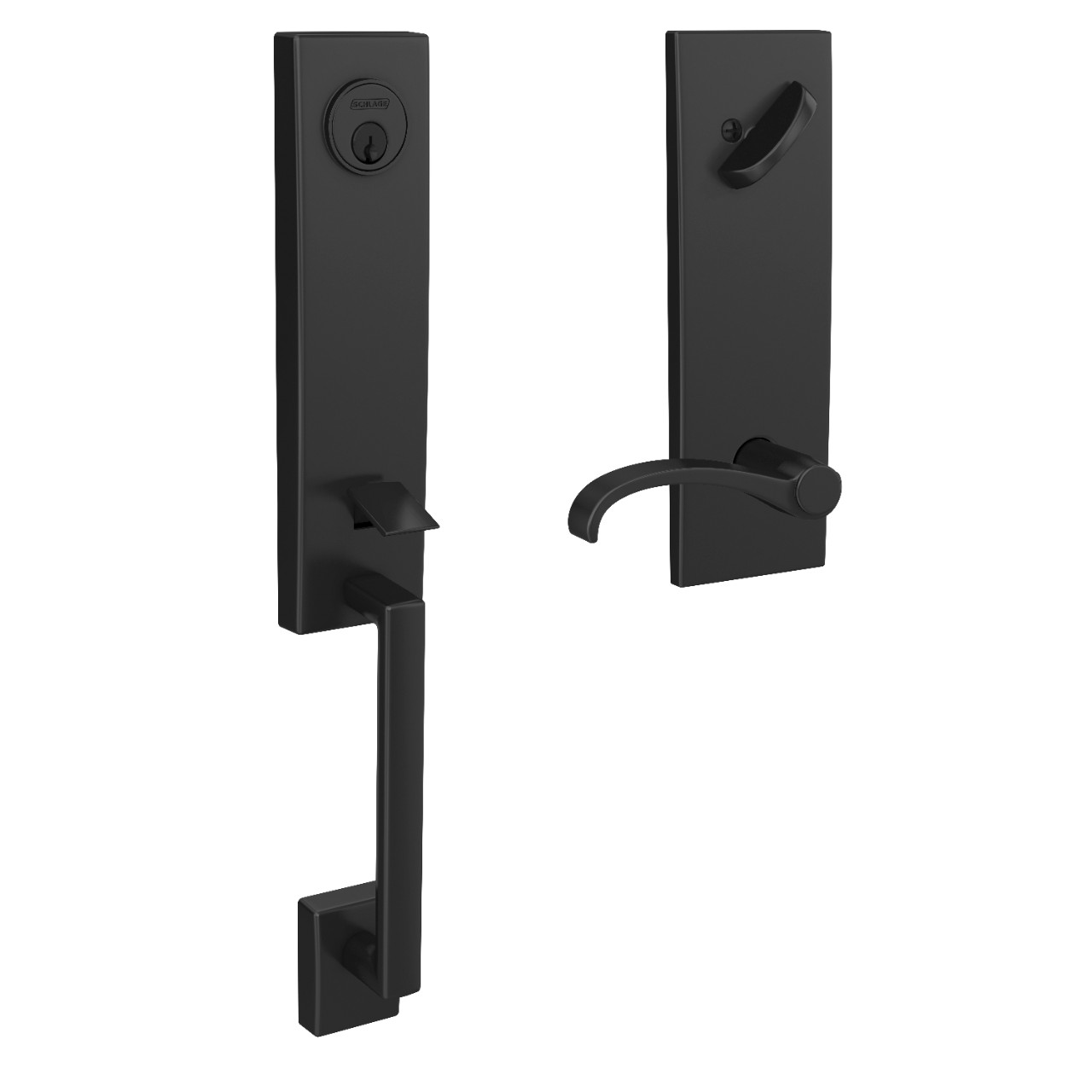 Custom 3/4 Trim Single Cylinder Handleset and Whitney Lever with Century Trim