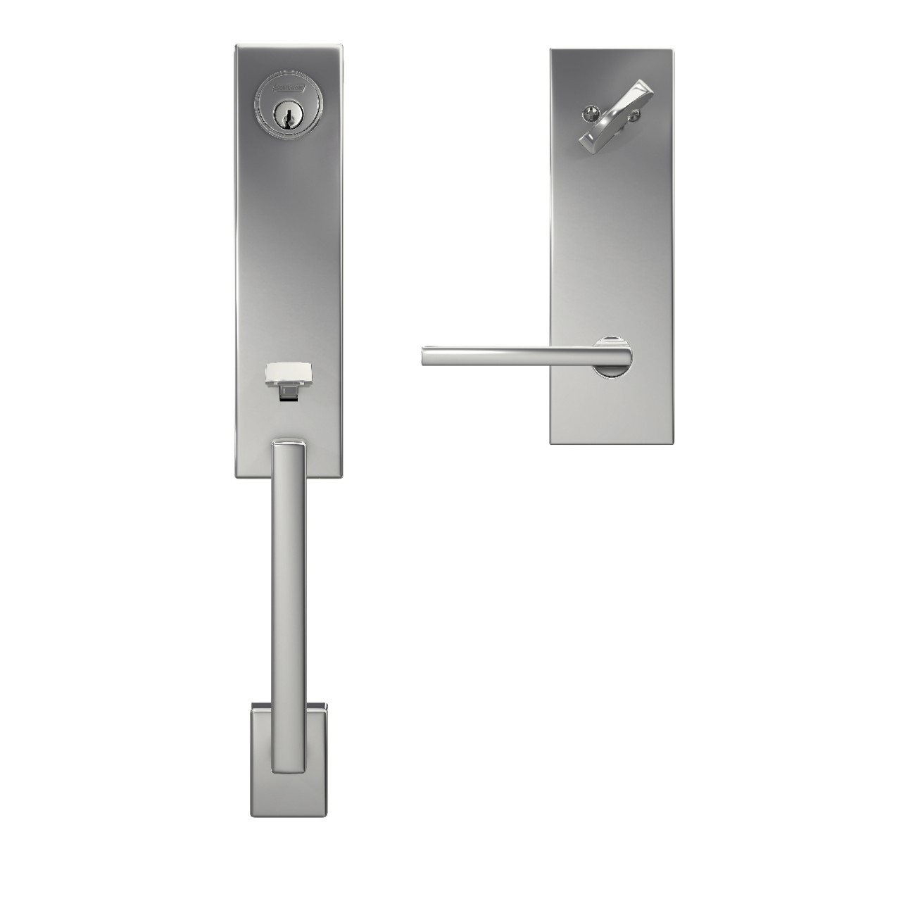 Custom 3/4 Trim Single Cylinder Handleset and Latitude Lever with Century Trim