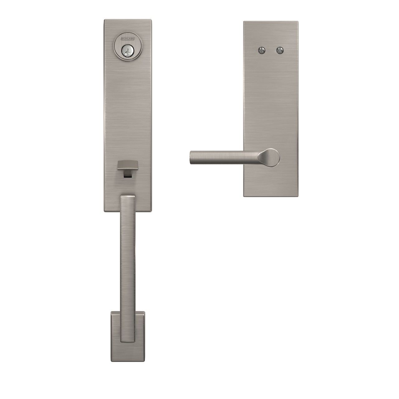Custom 3/4 trim Inactive Handleset and Broadway Lever with Century Trim