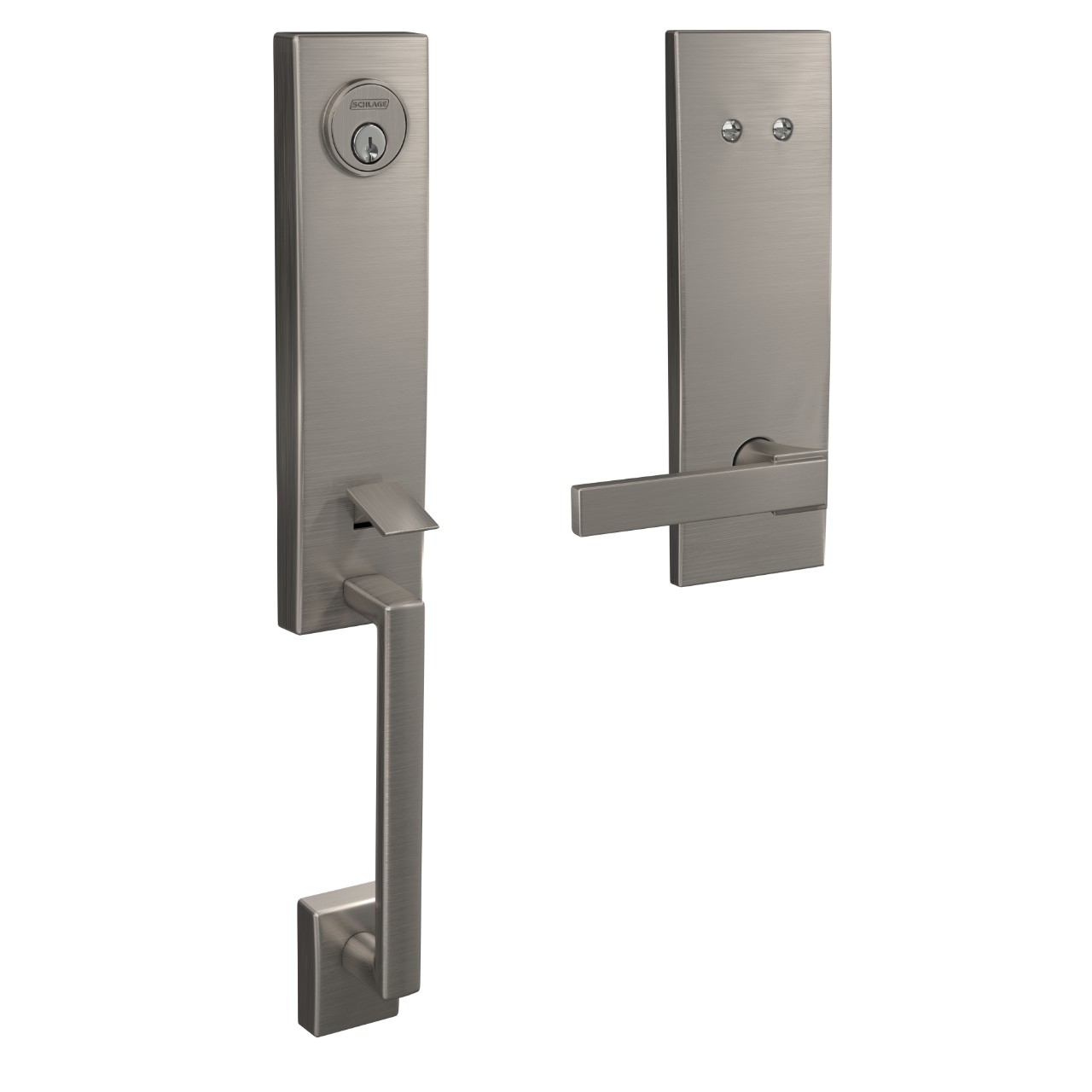 Custom 3/4 trim Inactive Handleset and Northbrook Lever with Century Trim