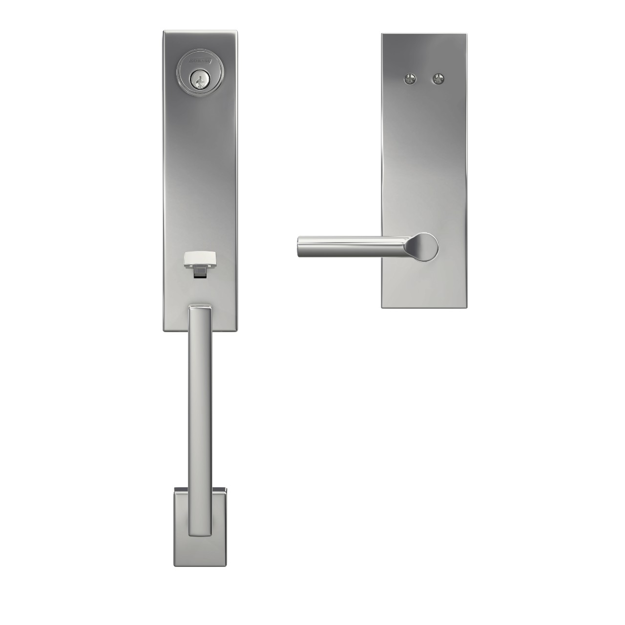 Custom 3/4 trim Inactive Handleset and Broadway Lever with Century Trim