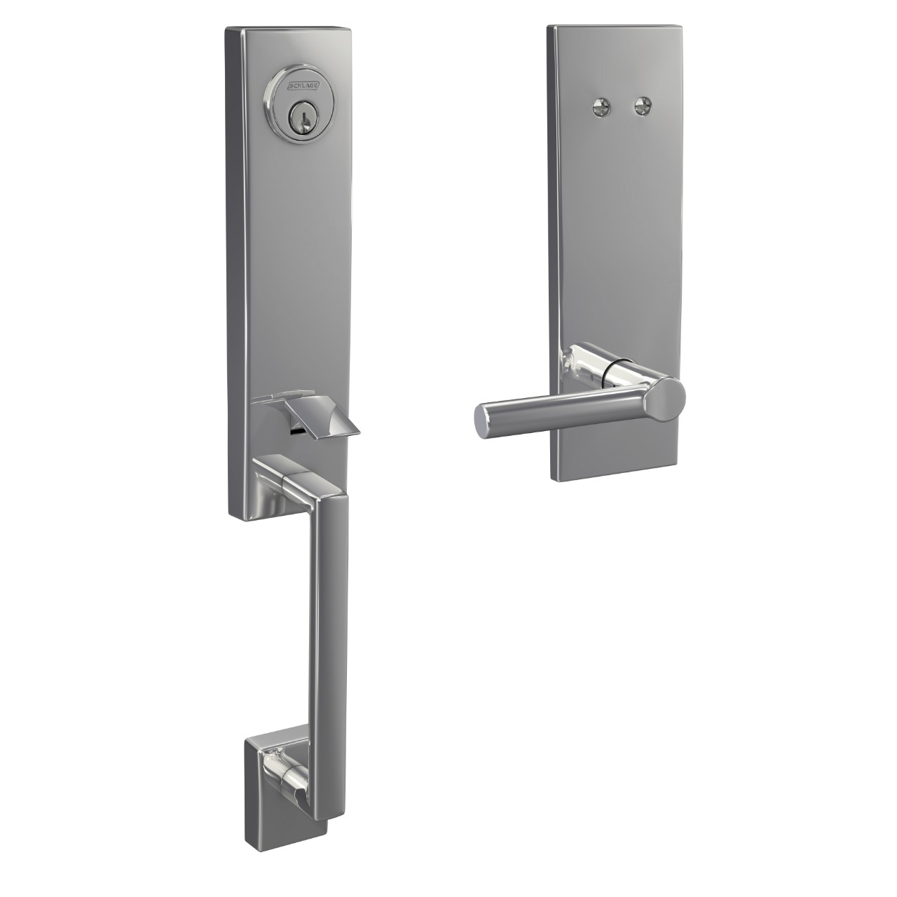 Custom 3/4 trim Inactive Handleset and Broadway Lever with Century Trim