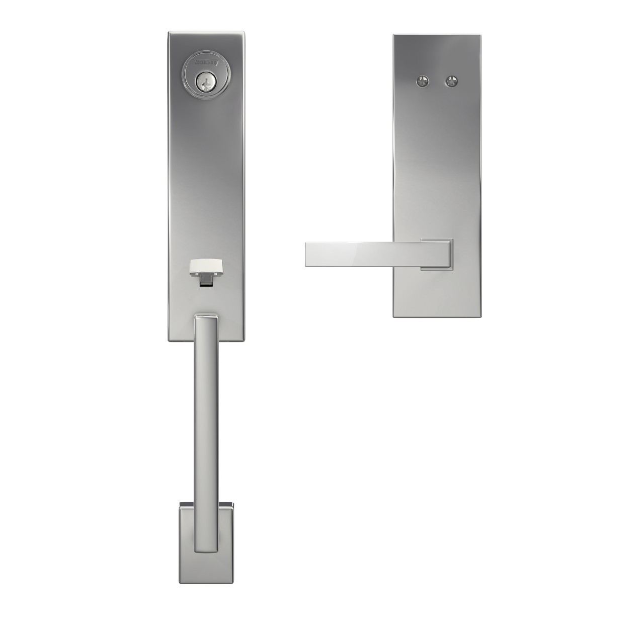 Custom 3/4 trim Inactive Handleset and Northbrook Lever with Century Trim