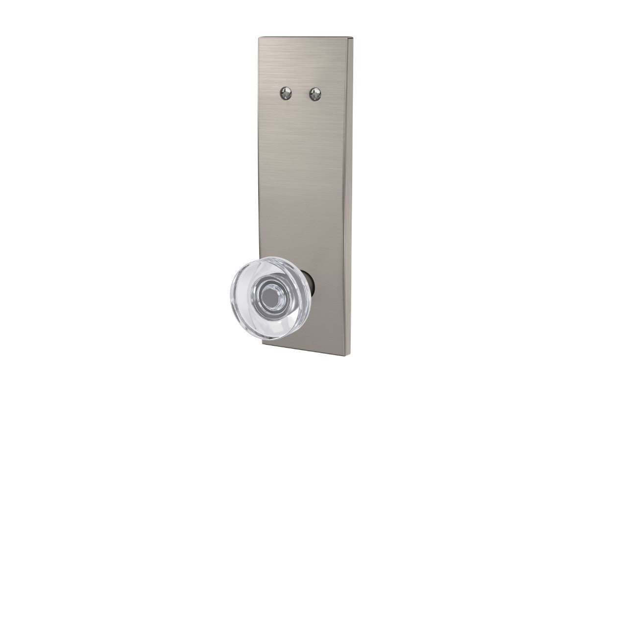 Century 3/4 trim Inactive Handleset Interior with Dawes Glass Knob