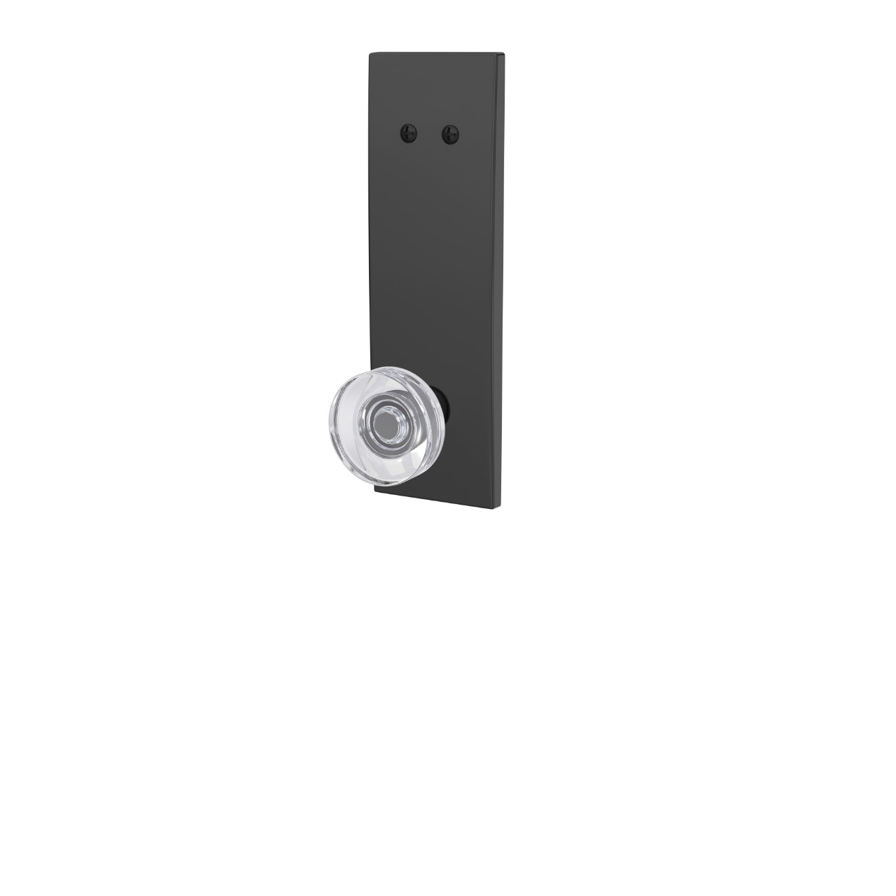 Century 3/4 trim Inactive Handleset Interior with Dawes Glass Knob