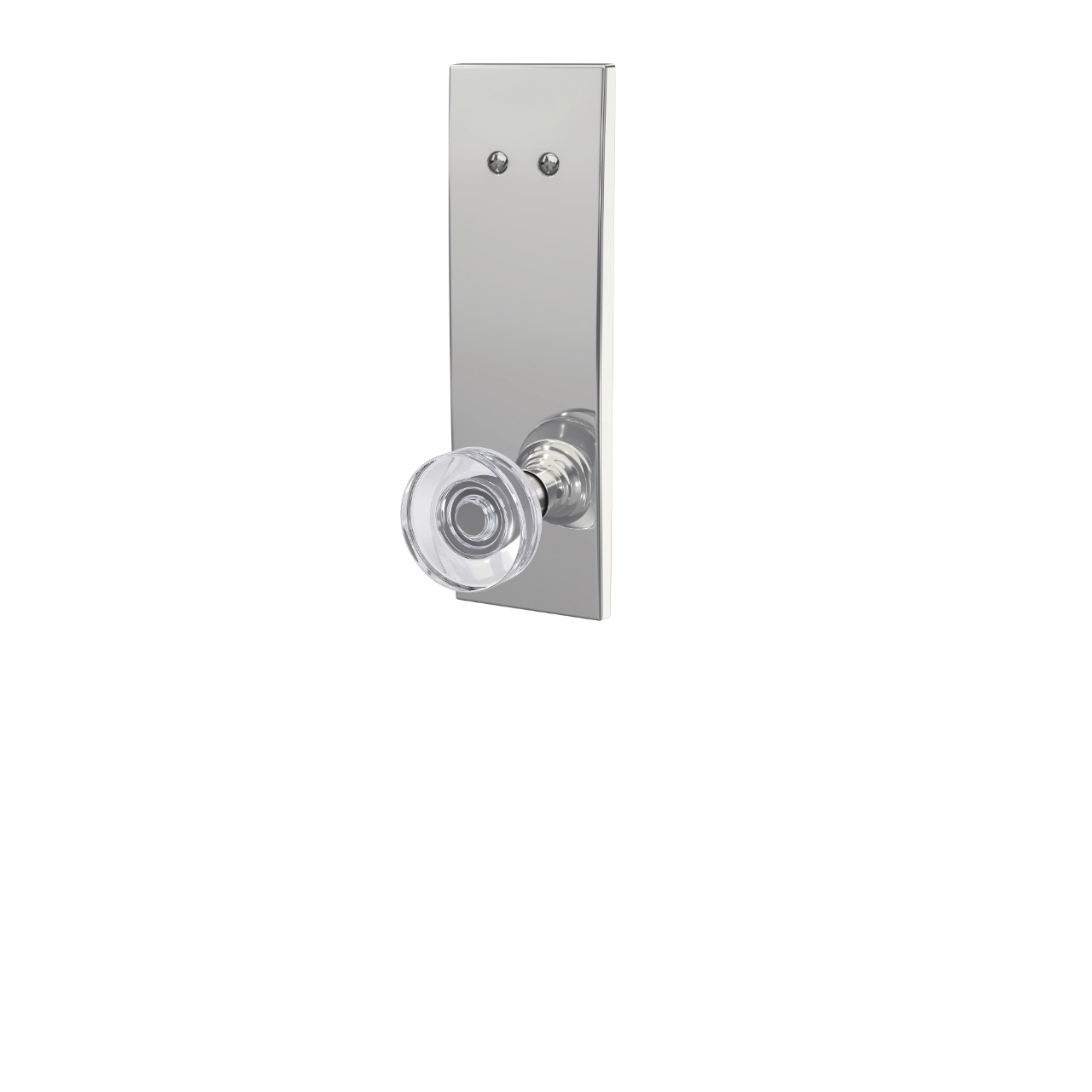 Century 3/4 trim Inactive Handleset Interior with Dawes Glass Knob