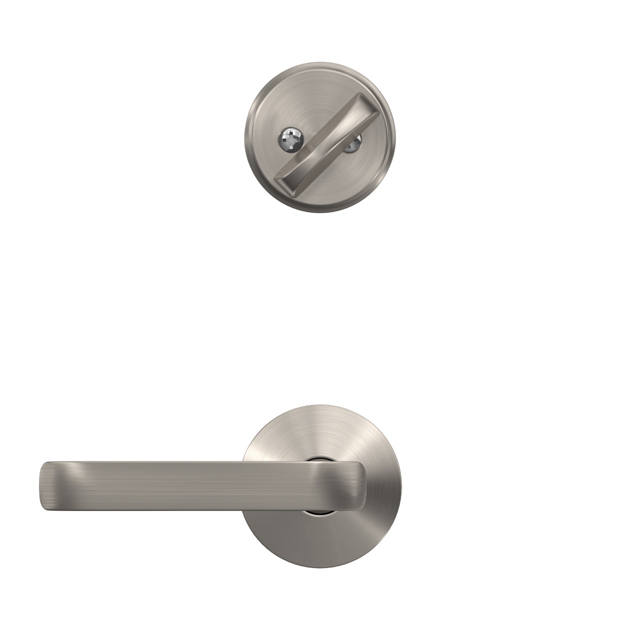 Single Cylinder Handleset Interior with Clybourn Lever