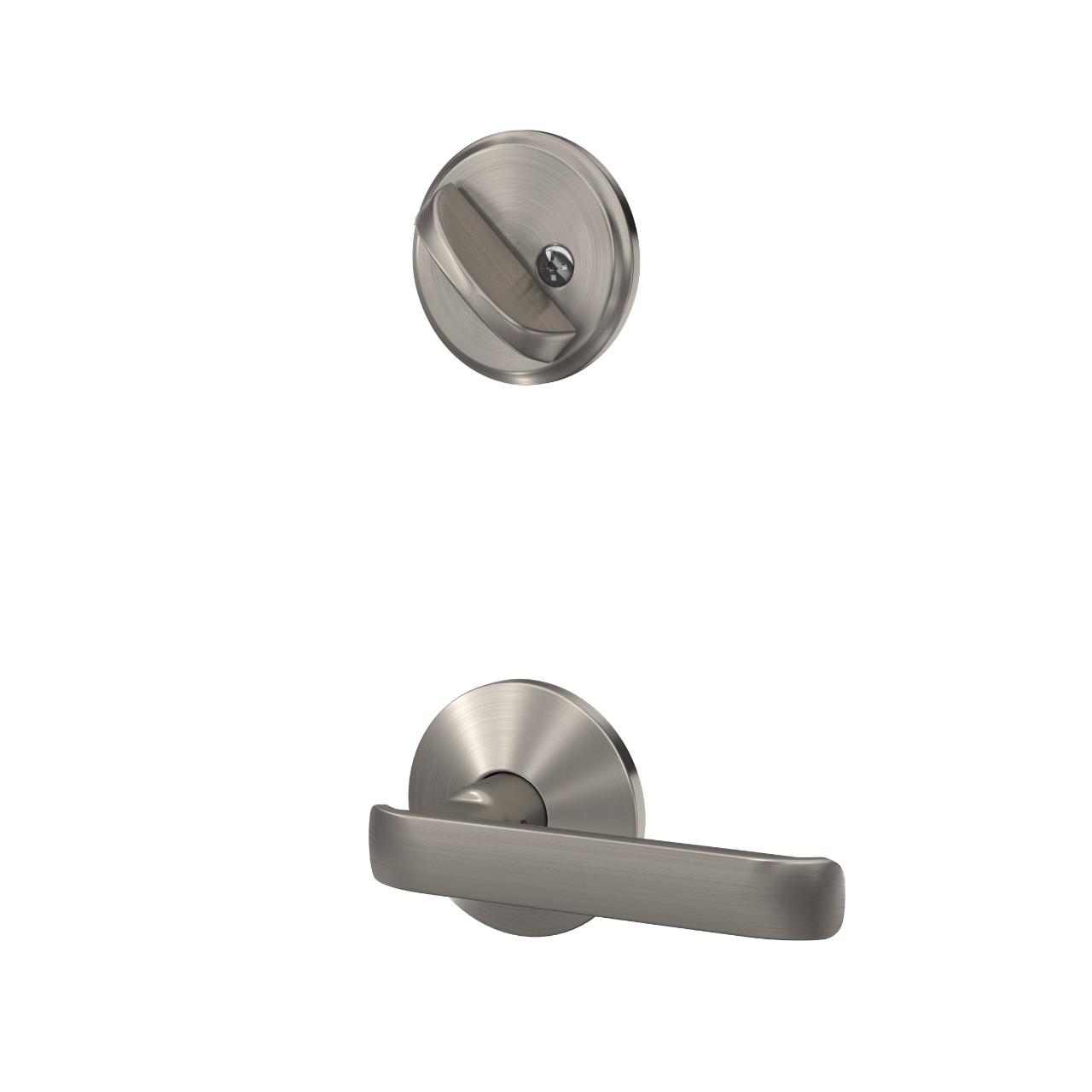 Single Cylinder Handleset Interior with Clybourn Lever