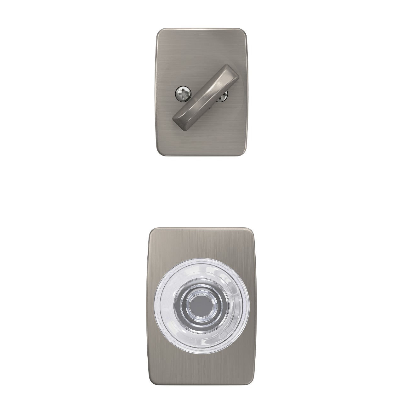 Single Cylinder Handleset Interior with Dawes Glass Knob