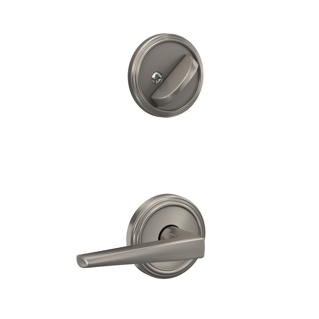 Single Cylinder Handleset Interior with Eller Lever