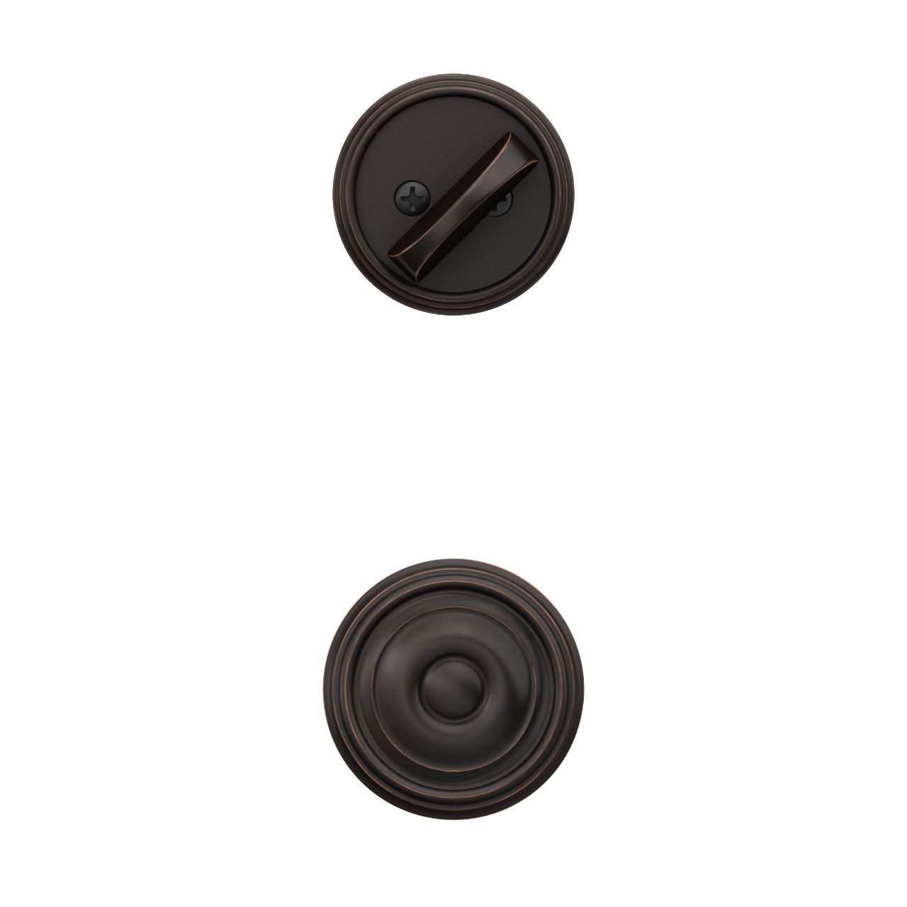 Single Cylinder Handleset Interior with Georgian Knob