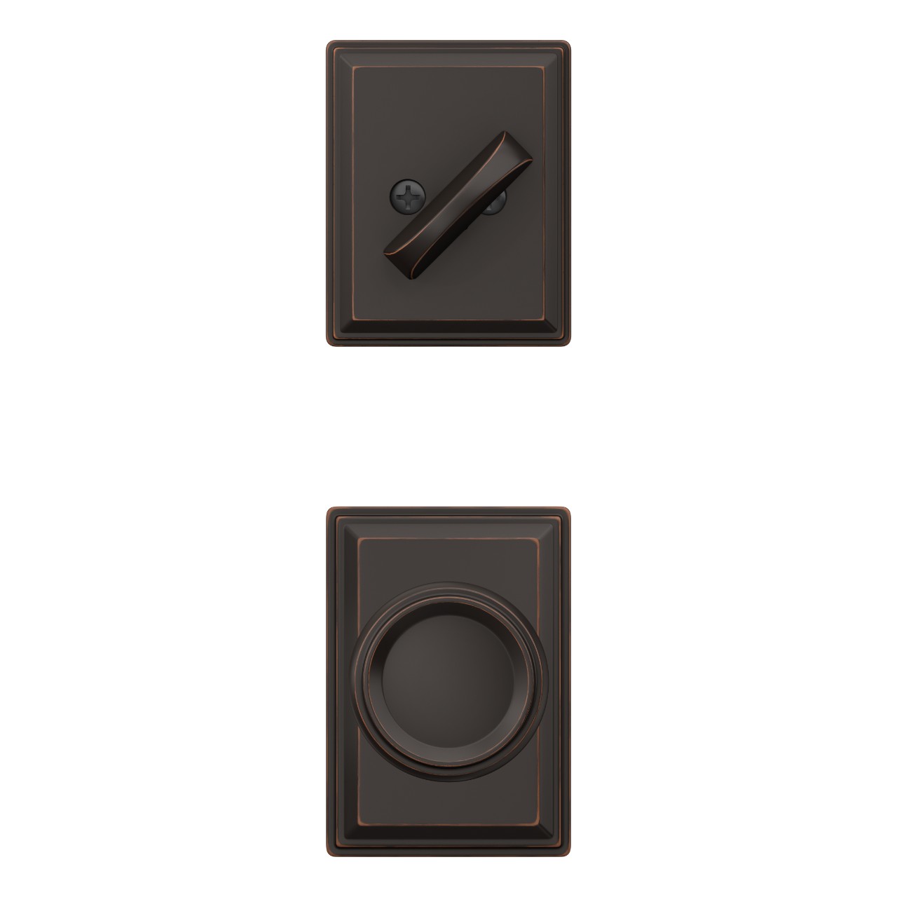 Single Cylinder Handleset Interior with Offerman Knob