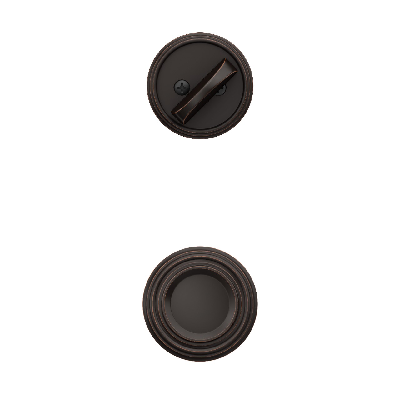 Single Cylinder Handleset Interior with Offerman Knob