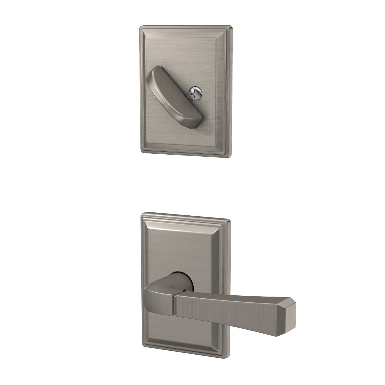 Single Cylinder Handleset Interior with Rivington Lever