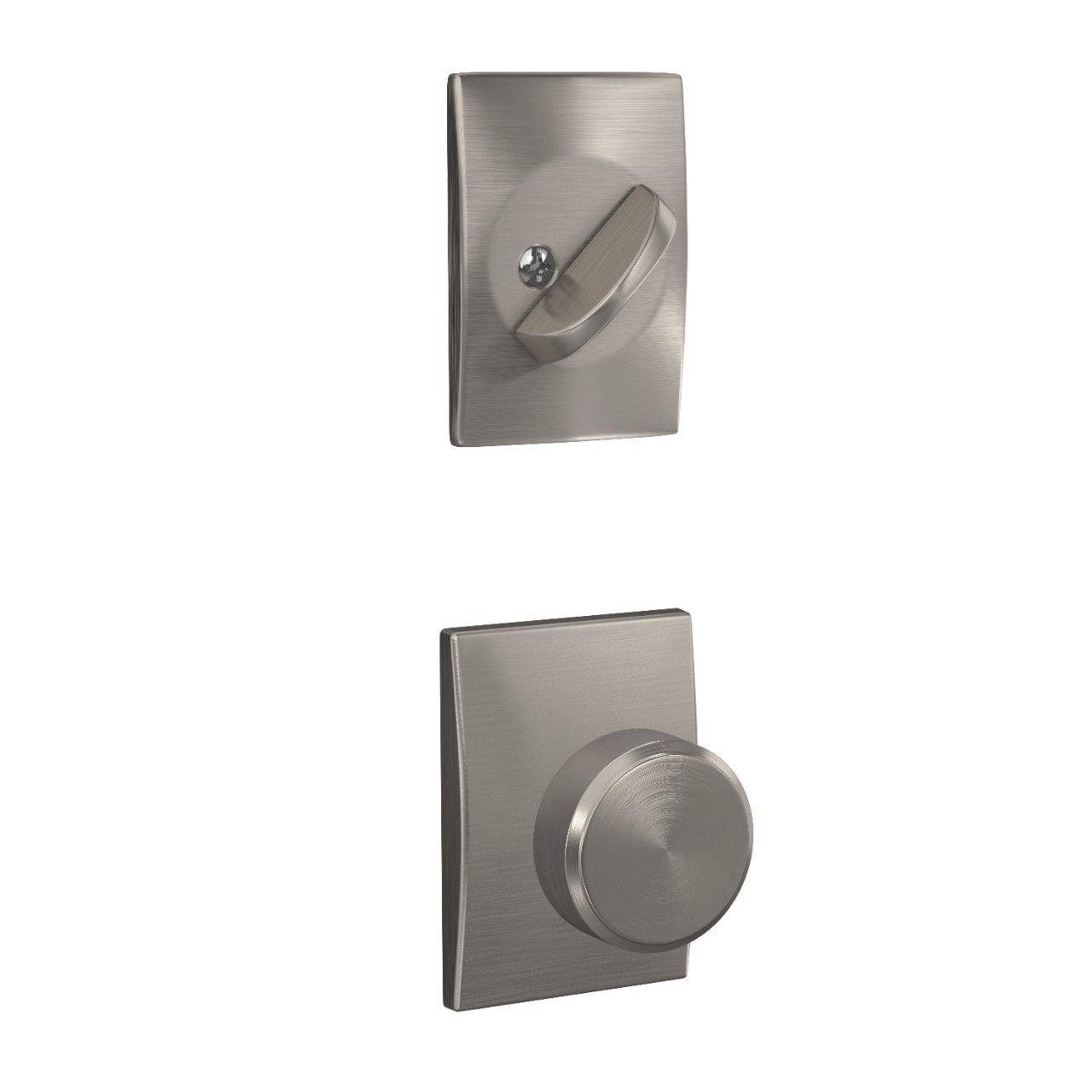 Single Cylinder Handleset Interior with Swanson Knob
