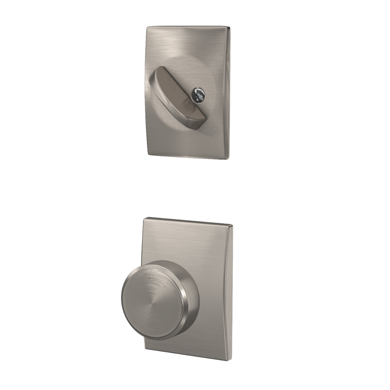Single Cylinder Handleset Interior with Swanson Knob