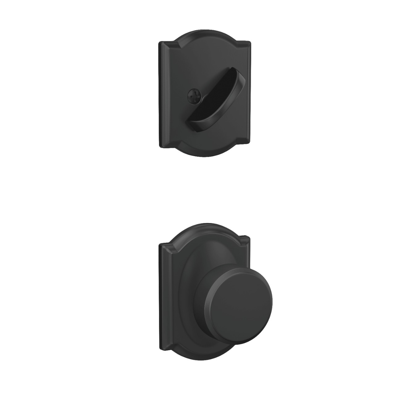 Single Cylinder Handleset Interior with Swanson Knob