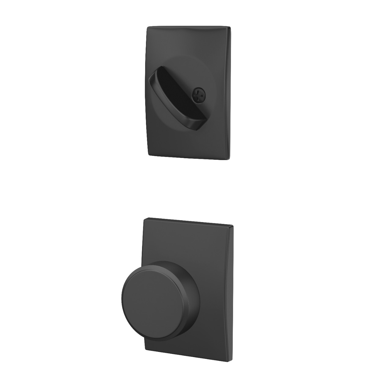 Single Cylinder Handleset Interior with Swanson Knob