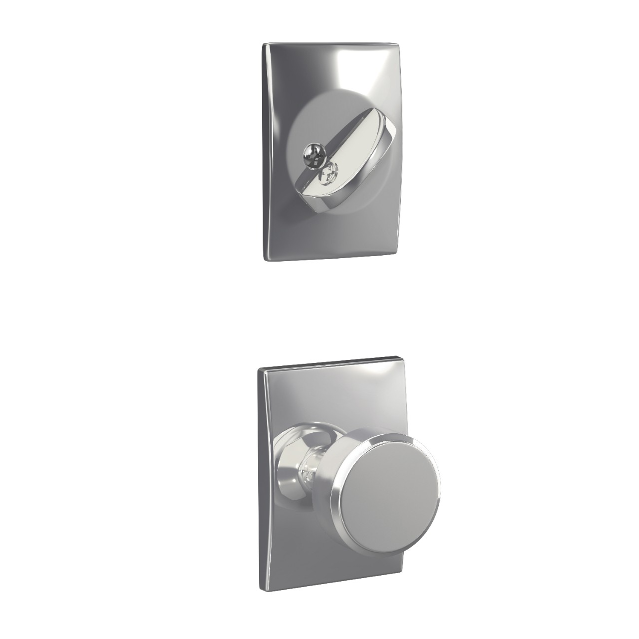 Single Cylinder Handleset Interior with Swanson Knob