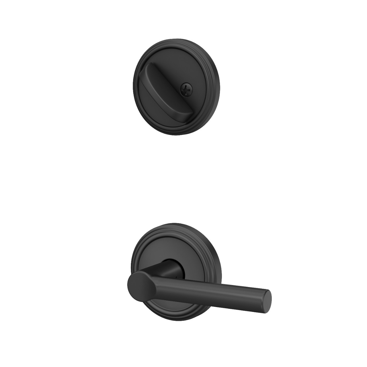 Inactive Handleset Interior with Broadway Lever