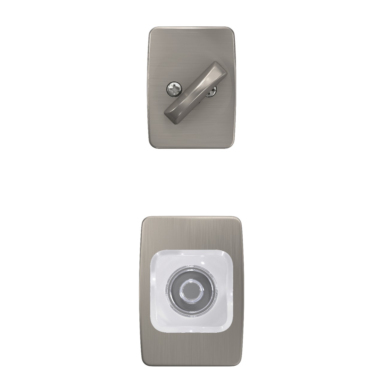 Inactive Handleset Interior with Kyle Glass Knob