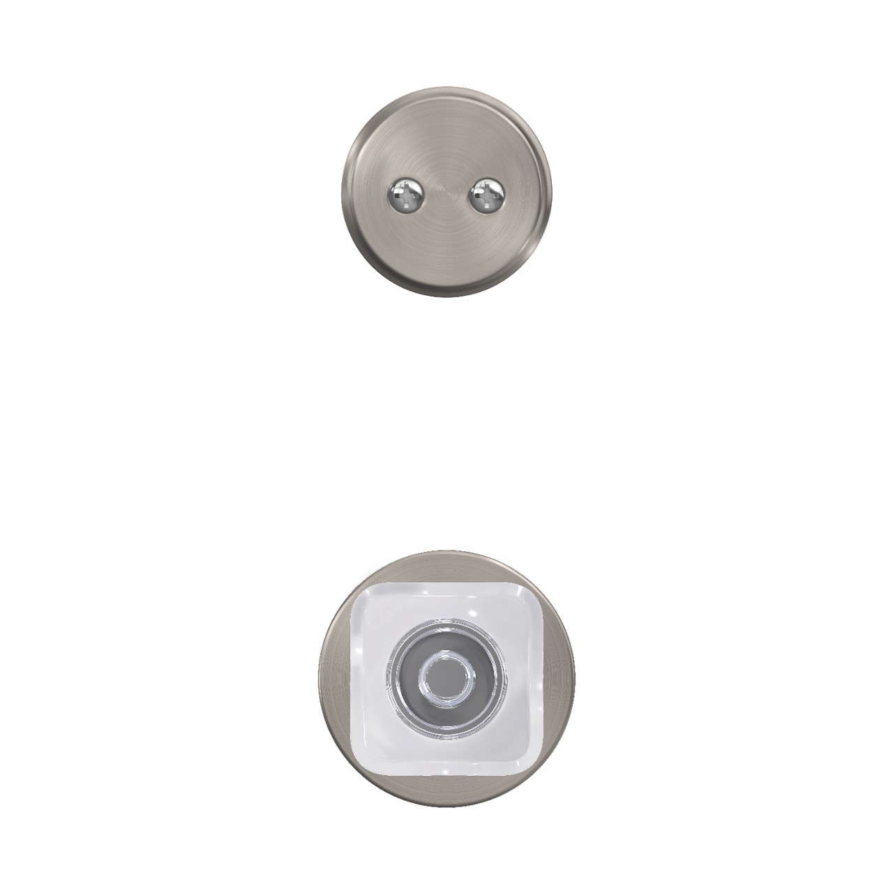 Inactive Handleset Interior with Kyle Glass Knob