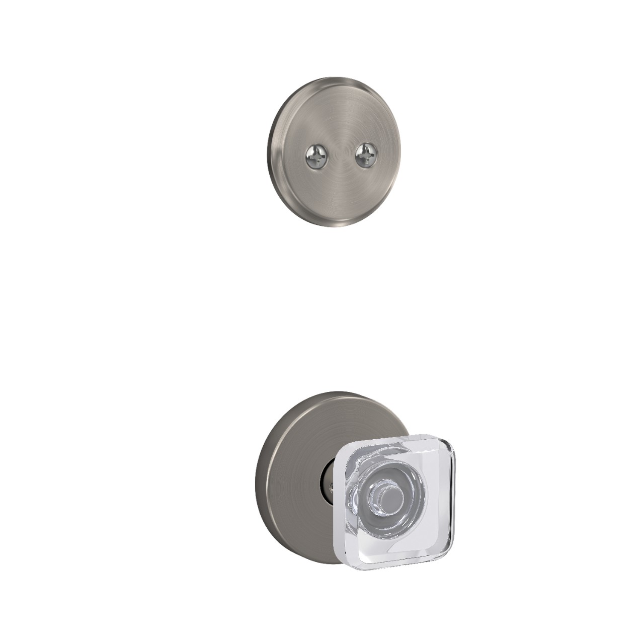 Inactive Handleset Interior with Kyle Glass Knob