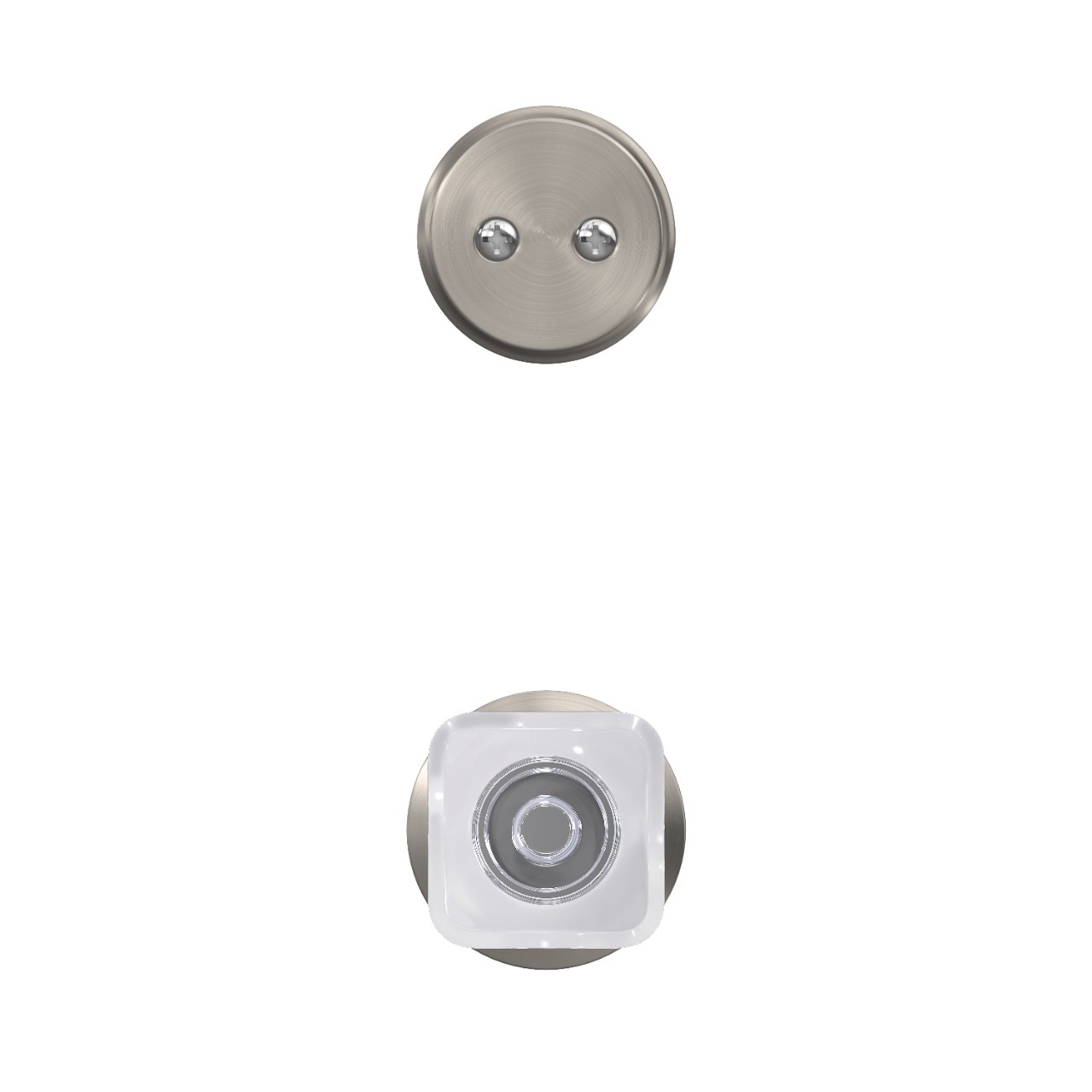 Inactive Handleset Interior with Kyle Glass Knob