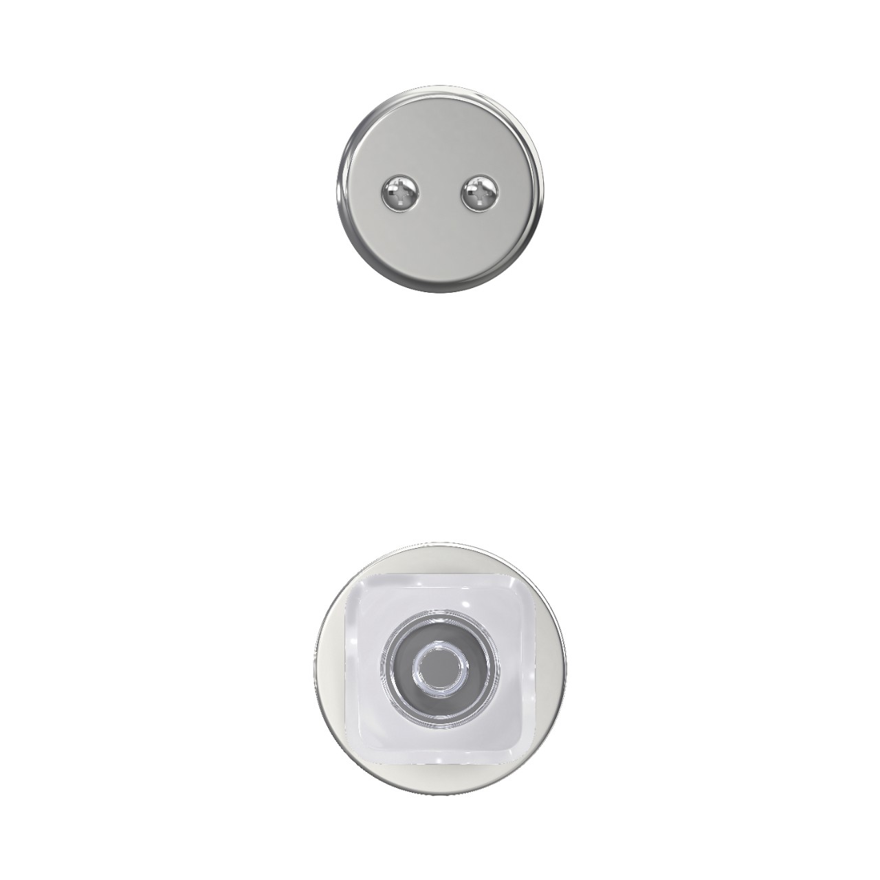 Inactive Handleset Interior with Kyle Glass Knob