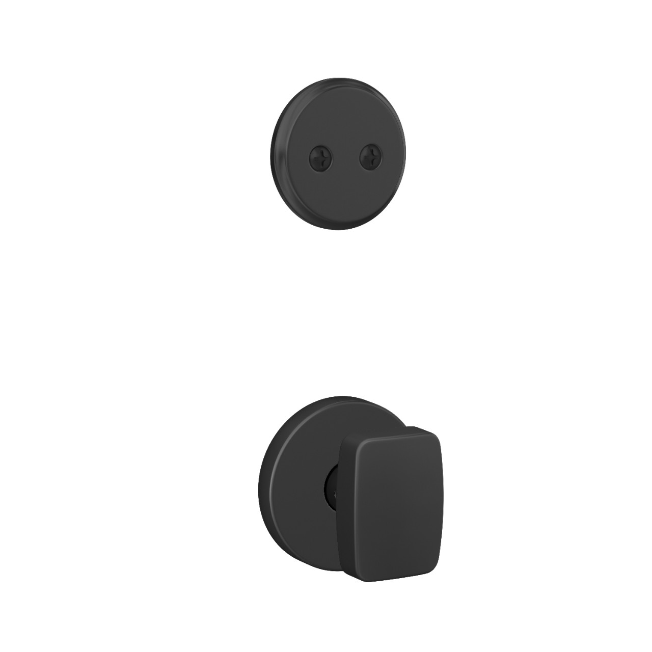 Inactive Handleset Interior with Nixon Knob