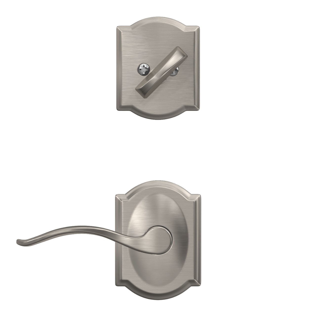 Inactive Handleset Interior with Pennant Lever
